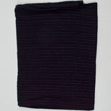 Black + Gray Stripe Soft Woven Apparel Fabric - 44" x 48"