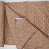 Brown Geometric Print Stain Resistant-Coated Woven Drapery Fabric - 55" x 368"