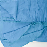 Bright Blue Tiny Basketweave Drapey Woven Fabric - 58" x 132"