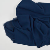 Dark Blue Flowy Sheer Chiffon Fabric - 36" x 144"