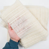 Off-White Sheer Loose Woven Fabric - 49" x 440"