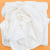 White Textured Stripe Cotton Woven Upholstery Fabric - 86" x 108"