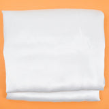White Shiny Satin Twill Woven Fabric - 74" x 360"