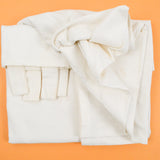 Off-White Woven Fabric - 55" x 84"