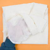 Cream Sheer Chiffon Woven Fabric - 60" x 188"