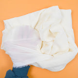 Cream Sheer Chiffon Woven Fabric - 60" x 128"