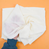 Cream Sheer Chiffon Woven Fabric - 60" x 144"