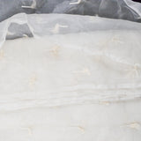 Off-White Organza Fabric with Tufted Tassels - 54" x 232"