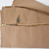 Brown Textured Stripe Ridged Woven Upholstery Fabric - 58" x 192"