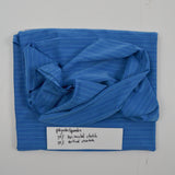 Blue Striped Polyester/Spandex Fabric - 30% Horizontal Stretch, 20% Vertical Stretch - 48" x 70"