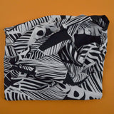 Black + White Large Geometric Print Knit Fabric - 60" x 108"
