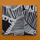 Black + White Large Geometric Print Knit Fabric - 60" x 108"