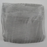 Silver Sheer Striped Textured Fabric - 116" x 296"