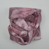 Pink + White Tie Dye Knit Fabric - 64" x 116"