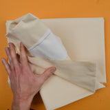 Beige Prepared Canvas Woven Fabric - 45" x 52" + Extra