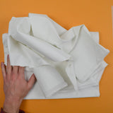White Coated Blackout Curtain Fabric - 14" x 160"