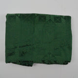 Green Shiny Folk Art Print Jacquard Woven Oval Tablecloth - 54" x 114"