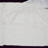 White Geometric Applique Soft Woven Fabric - 45" x 104"
