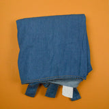 Medium Wash Denim Fabric Curtain - 40" x 78"