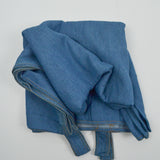 Medium Wash Denim Fabric Curtain - 42" x 82"