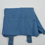 Medium Wash Denim Fabric Curtain - 42" x 82"