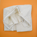 Off-White Muslin Woven Fabric - 100" x 82"