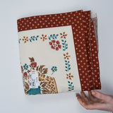 Floral + Fruit Stencil Panel Print Quilting Weight Woven Fabric - 44" x 174"