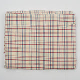 Beige, Red + Blue Plaid Soft Woven Fabric - 42" x 116"