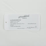 White 100% Cotton 12 oz Brushed Bull Denim - 60" x 78"