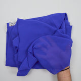 Bright Cobalt Blue Sheer Chiffon Fabric - 44" x 248"