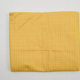 Yellow + White Grid Print Quilting Weight Woven Fabric - 44" x 112"