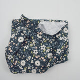 Teal, White + Green Floral Print Stretchy Soft Knit Apparel Fabric - 62" x 116"