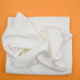 White Faux Linen Texture Woven Fabric - 58" x 112"