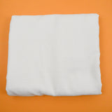 White Faux Linen Texture Woven Fabric - 58" x 112"