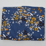 Blue, White, Black + Orange Stretchy Knit Apparel Fabric - 60" x 112"