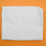 White Floral Embroidered + Eyelet Lace Woven Fabric - 82" x 94"