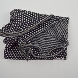 Black + White Knit Polka Dot Fabric with Seam - 62" x 62"