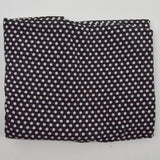 Black + White Knit Polka Dot Fabric with Seam - 62" x 62"