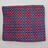 Blue, Red + White Boat + Window Print Grid Corduroy Fabric - 40" x 98"