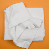 White Cotton Woven Sheeting Fabric - 78" x 96"