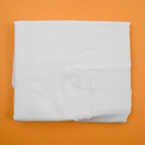 White Cotton Woven Sheeting Fabric - 78" x 96"