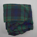 Green, Blue, Yellow + Red Plaid Woven Flannel Twin Size Duvet Cover - 60" x 84"