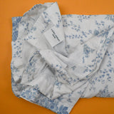 Blue + White Floral Print Woven Laura Ashley Lined Curtain - 38" x 88"