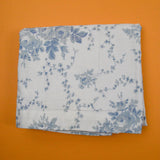 Blue + White Floral Print Woven Laura Ashley Lined Curtain - 38" x 88"