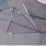 Pink + Gray Stripe Wamsutta Vintage Woven Sheeting Fabric - 33" x 98"