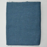 Blue Houndstooth Textured Woven Fabric - 40" x 58"