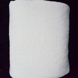 White Floral Damask Woven Fabric - 56" x 240"