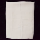 Off-White Silky Tablecloth with Embroidered Details - 36" x 136"