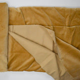 Yellow-Tan Velvety Upholstery Fabric - 57" x 144"