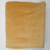 Yellow-Tan Velvety Upholstery Fabric - 57" x 144"
